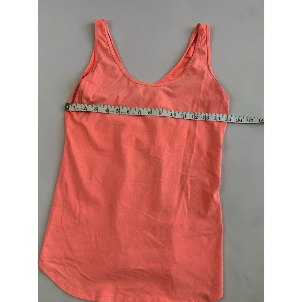 Lululemon Tank, Workout Yoga, Size 4, Bright Neon Orange, EUC!